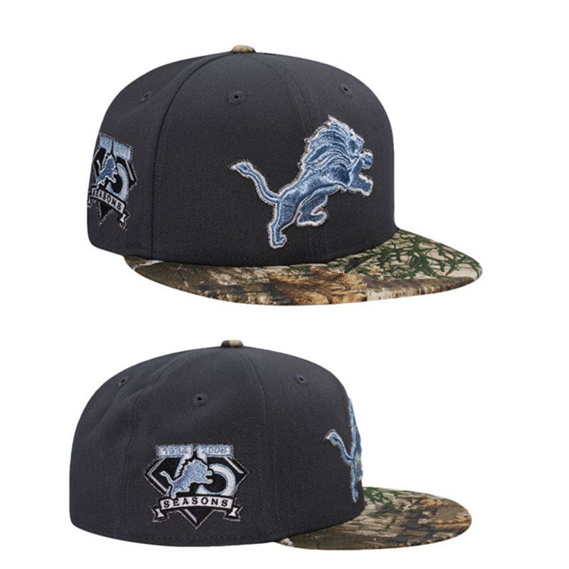 Detroit Lions Black/Camo Detroit Lions 70 Seasons (1934-2003 59FIFTY Fitted