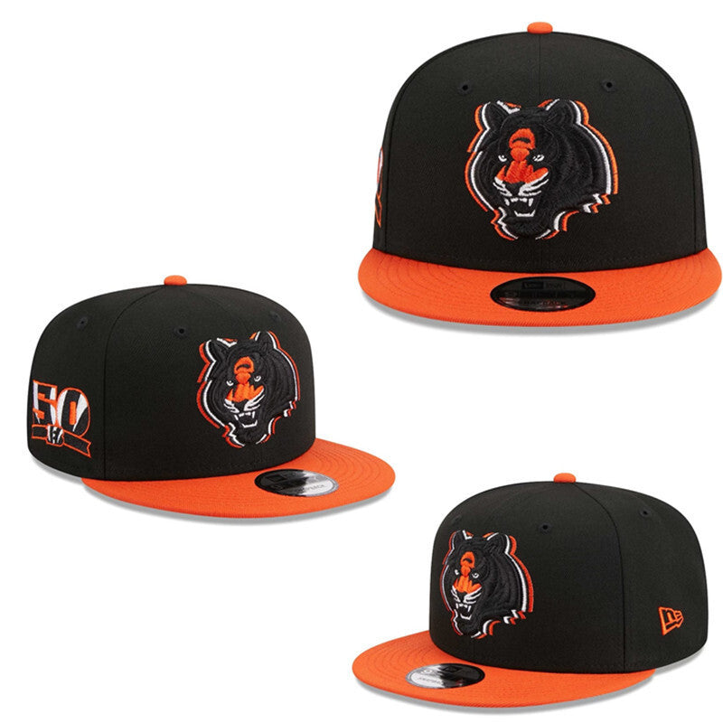 Cincinnati Bengals Black/Orange NFL 150th Anniversary 9FIFTY Snapback