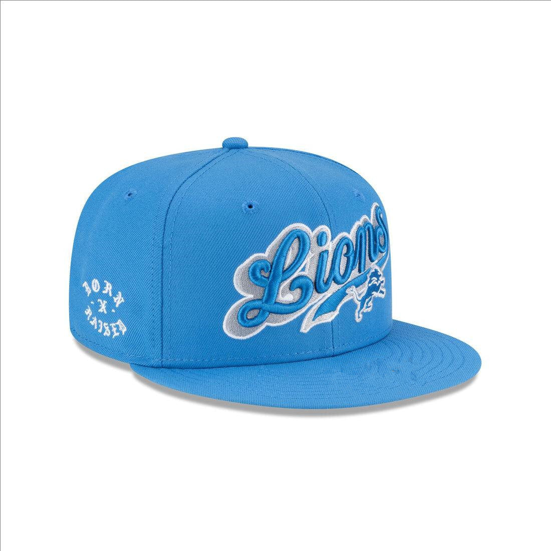 Detroit Lions Blue/White Born x Raised x Detroit Lions 59FIFTY Fitted
