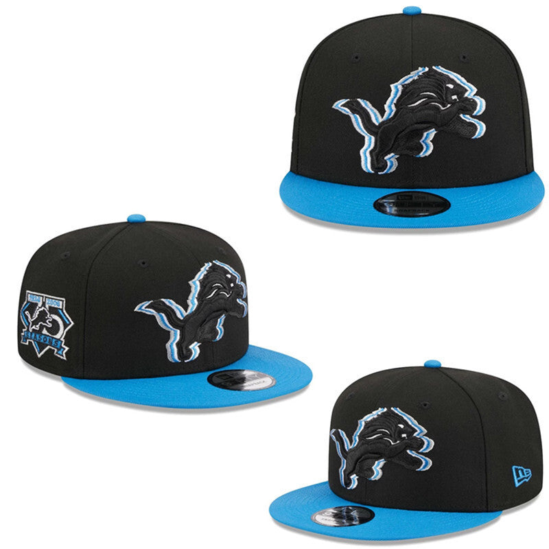 Detroit Lions Black/Blue Detroit Lions Anniversary/Seasons Edition 9FIFTY Snapback