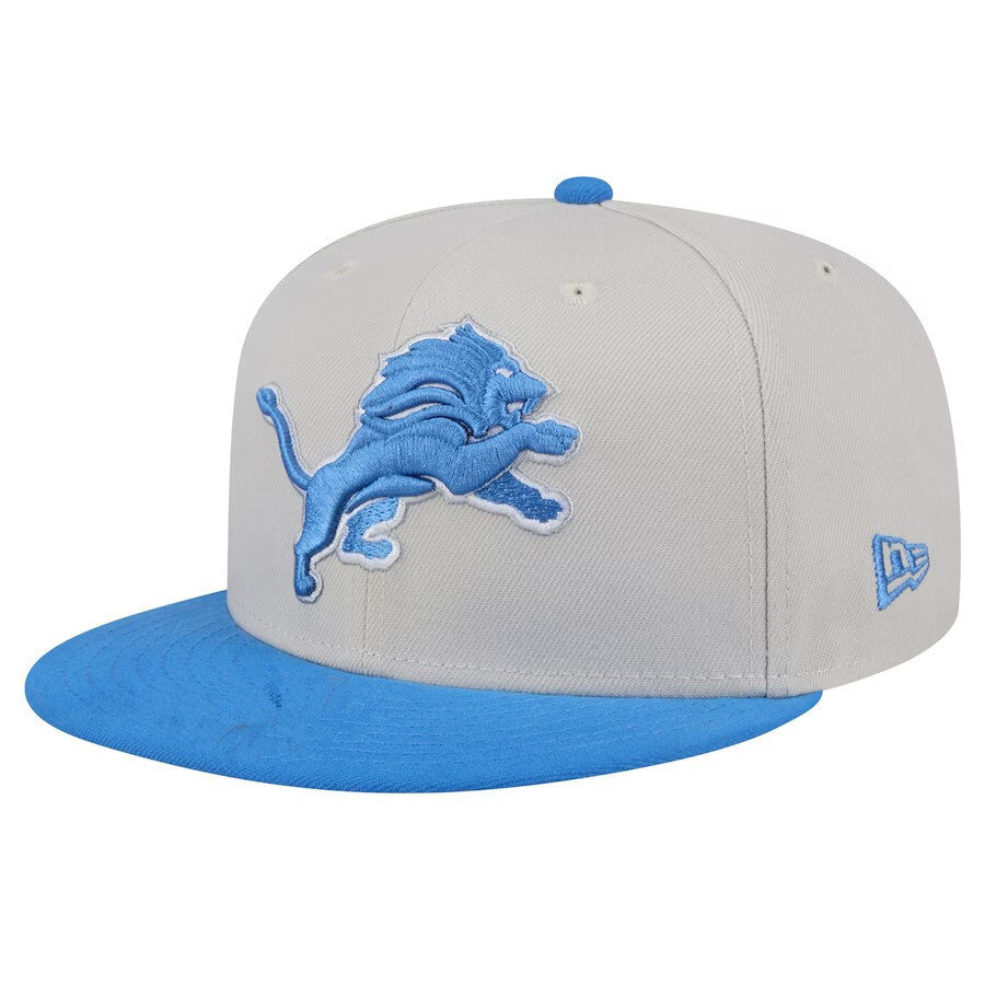 Detroit Lions Light Gray/Blue 59FIFTY Fitted