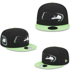Seattle Seahawks Black/Lime Green Seahawks 40th Anniversary/Edition 9FIFTY Snapback