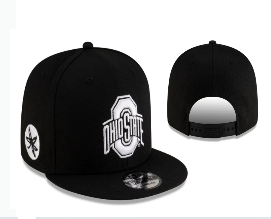 Ohio State Buckeyes Black/White 9FIFTY Snapback