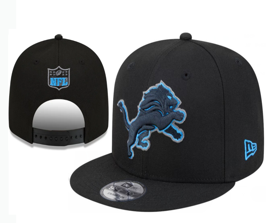 Detroit Lions Black/Blue 9FIFTY Snapback