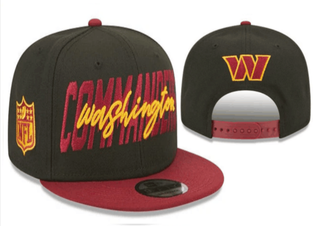 Washington Commanders Black/Burgundy NFL Draft/Sideline Collection 9FIFTY Snapback