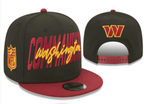 Washington Commanders Black/Burgundy NFL Draft/Sideline Collection 9FIFTY Snapback