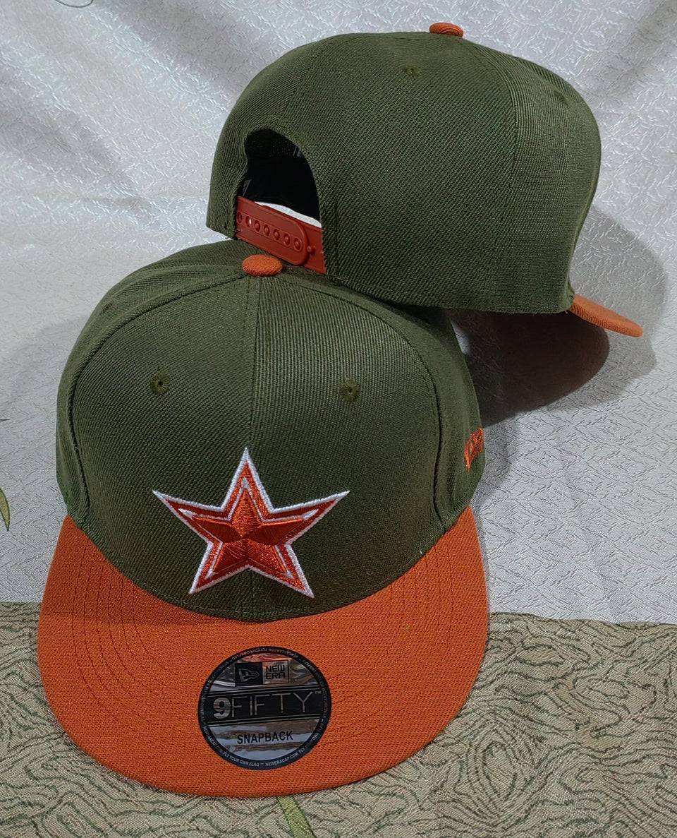 Dallas Cowboys Olive/Orange 9FIFTY Snapback