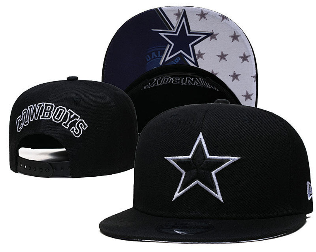 Dallas Cowboys Black/White 9FIFTY Snapback