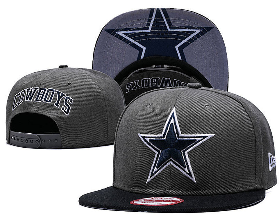 Dallas Cowboys Gray/Black 9FIFTY Snapback