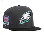 Philadelphia Eagles Dark Gray/Black Super Bowl LIX Champions 59FIFTY Fitted