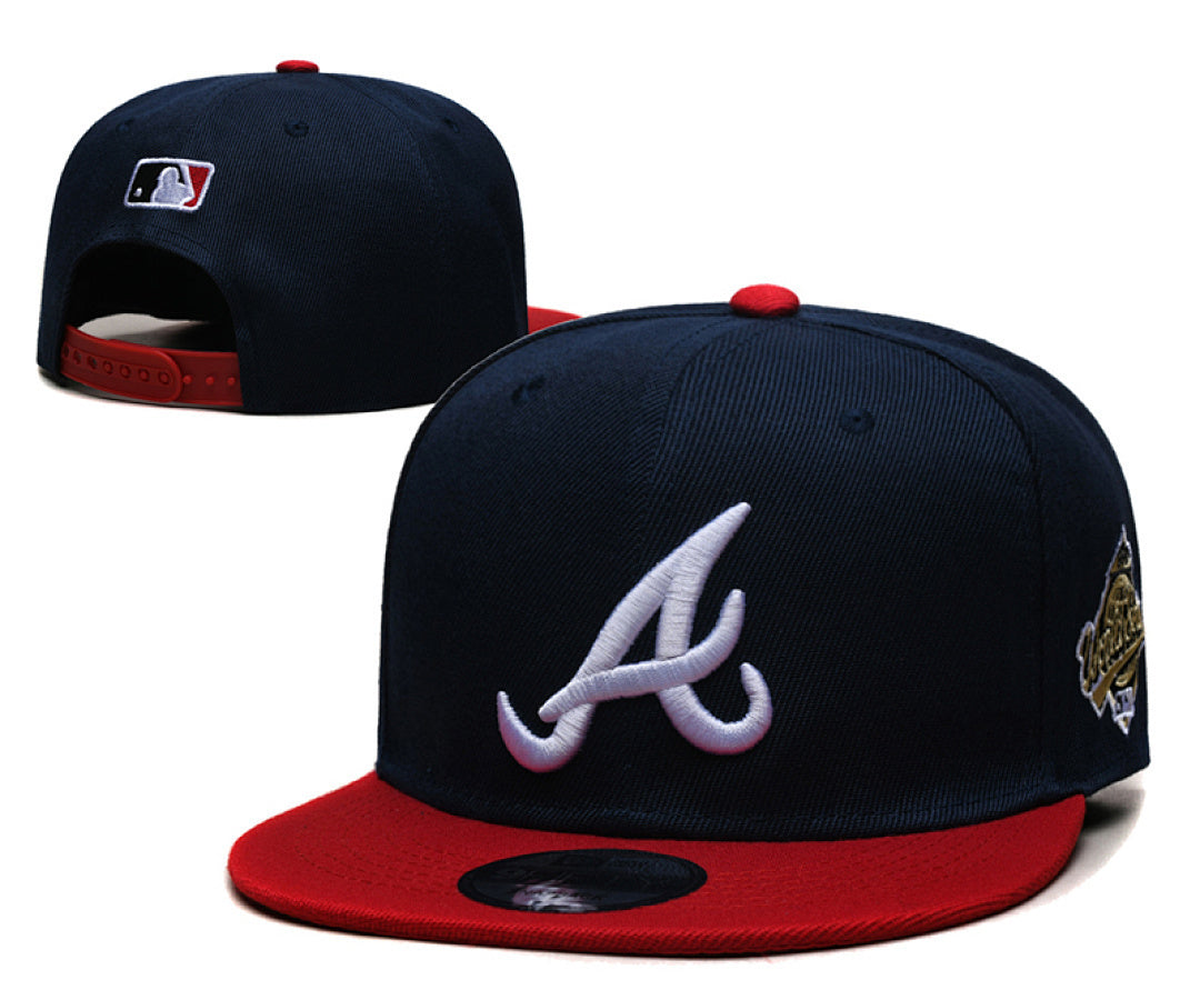 Atlanta Braves Navy/Red World Series Commemorative Patch Edition 9FIFTY Snapback