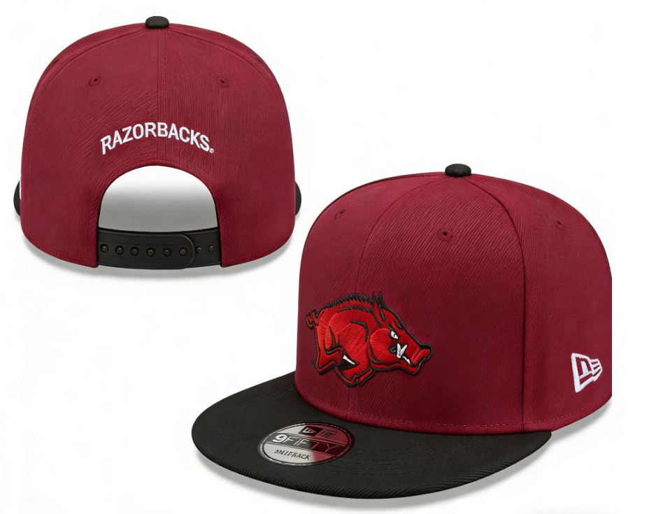 Arkansas Razorbacks Dark Red (Cardinal)/Black 9FIFTY Snapback