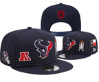 Houston Texans Navy/Red Houston Texans City/Identity Multi-Patch 9FIFTY Snapback