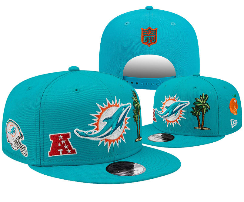 Miami Dolphins Teal Blue/White NFL City Identity/Identity Series Miami 9FIFTY Snapback
