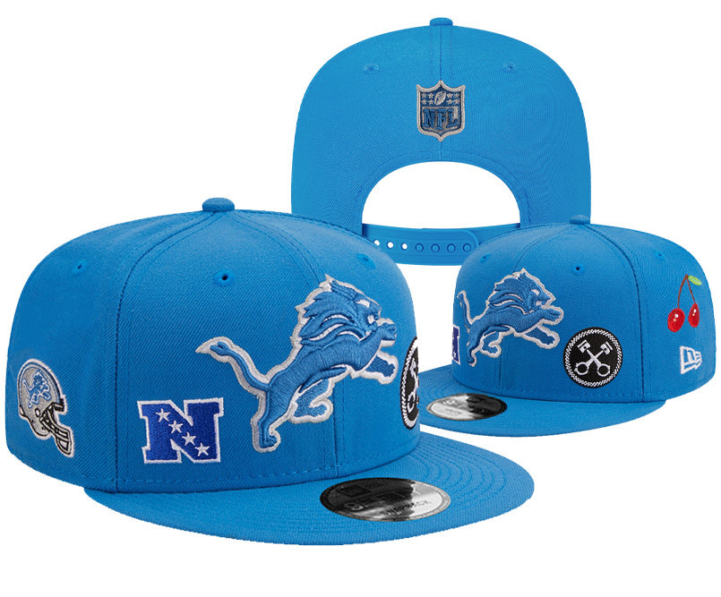Detroit Lions Blue/White Multi-patch/Identity Pack Detroit Lions 9FIFTY Snapback