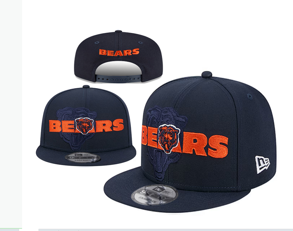 Chicago Bears Navy/Orange 9FIFTY Snapback