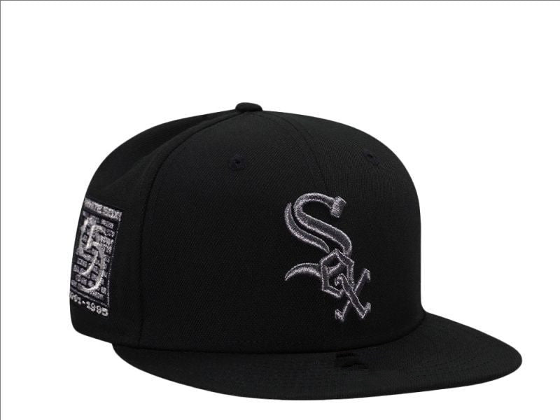 Chicago White Sox Black/Silver Chicago White Sox 1901-1995 Commemorative 59FIFTY Fitted