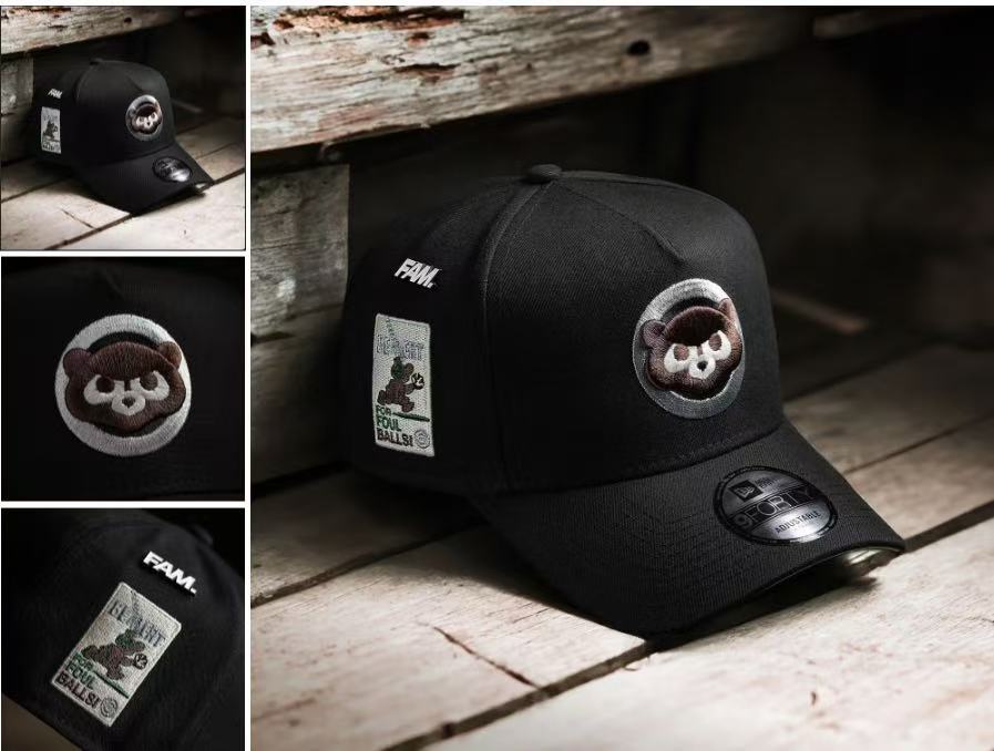 Chicago Cubs Black/Brown Collaboration FAM - Chicago Cubs 9FORTY Adjustable