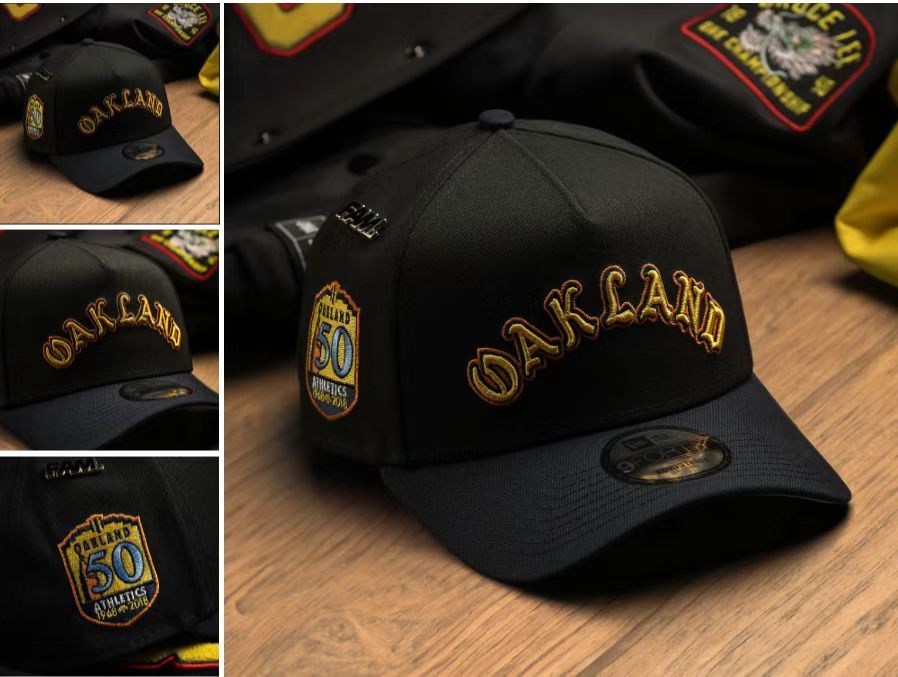 Oakland Athletics Black/Gold Oakland Athletics 50th Anniversary (1968-2018 9FIFTY Snapback