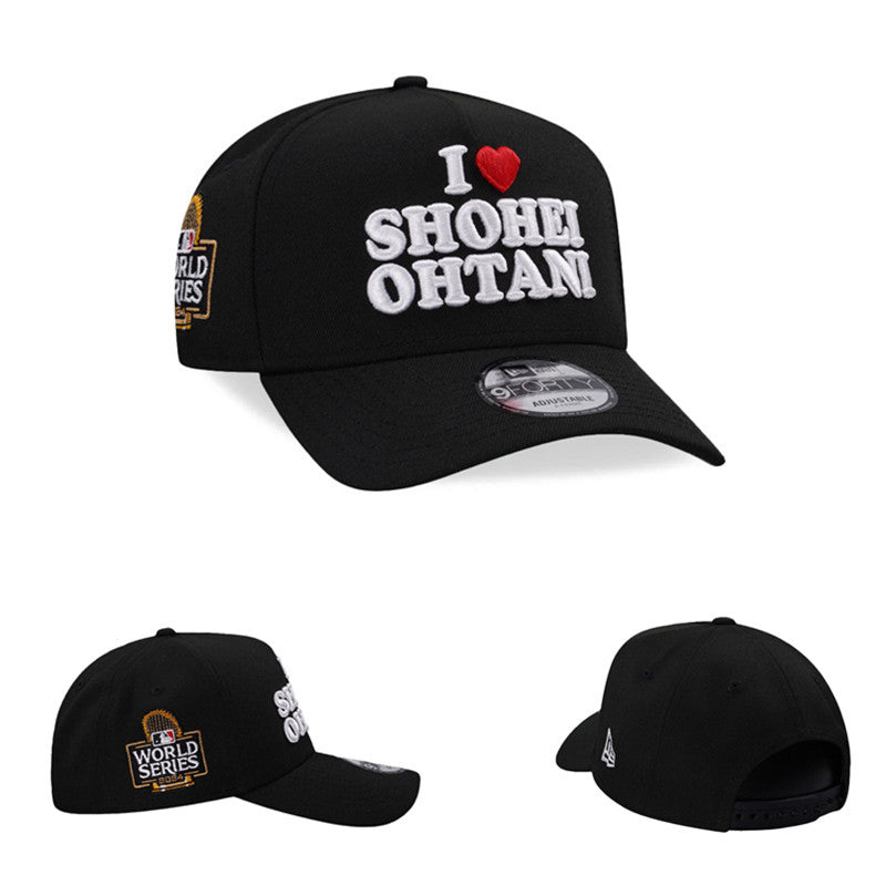 Los Angeles Dodgers Black/White World Series 2024 - Shohei Ohtani 9FORTY Adjustable