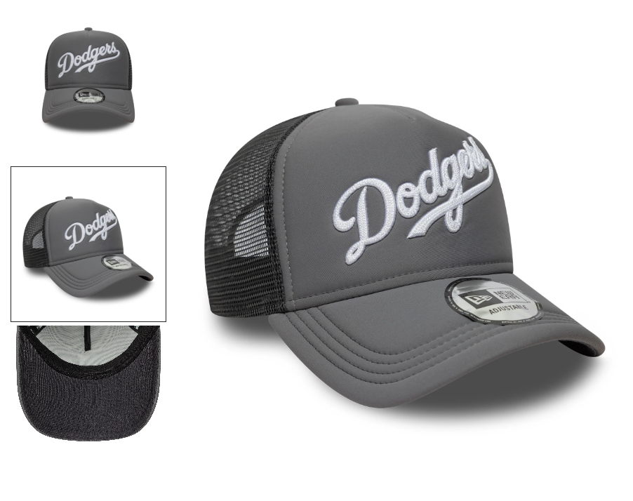 Los Angeles Dodgers Gray/Black Trucker