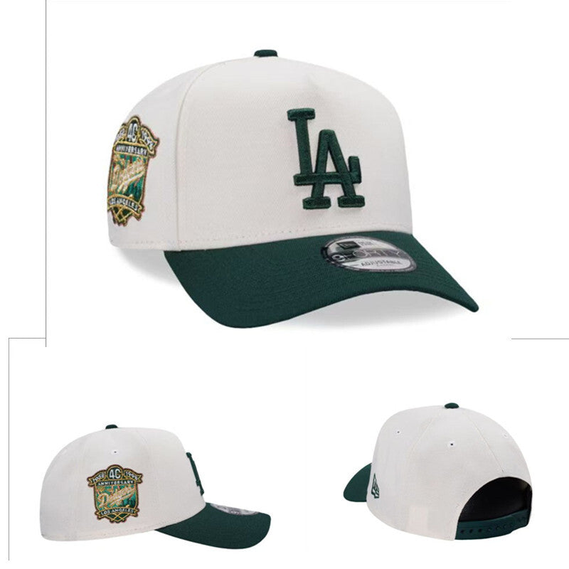 Los Angeles Dodgers White/Dark Green 40th Anniversary Los Angeles Dodgers 9FORTY Adjustable