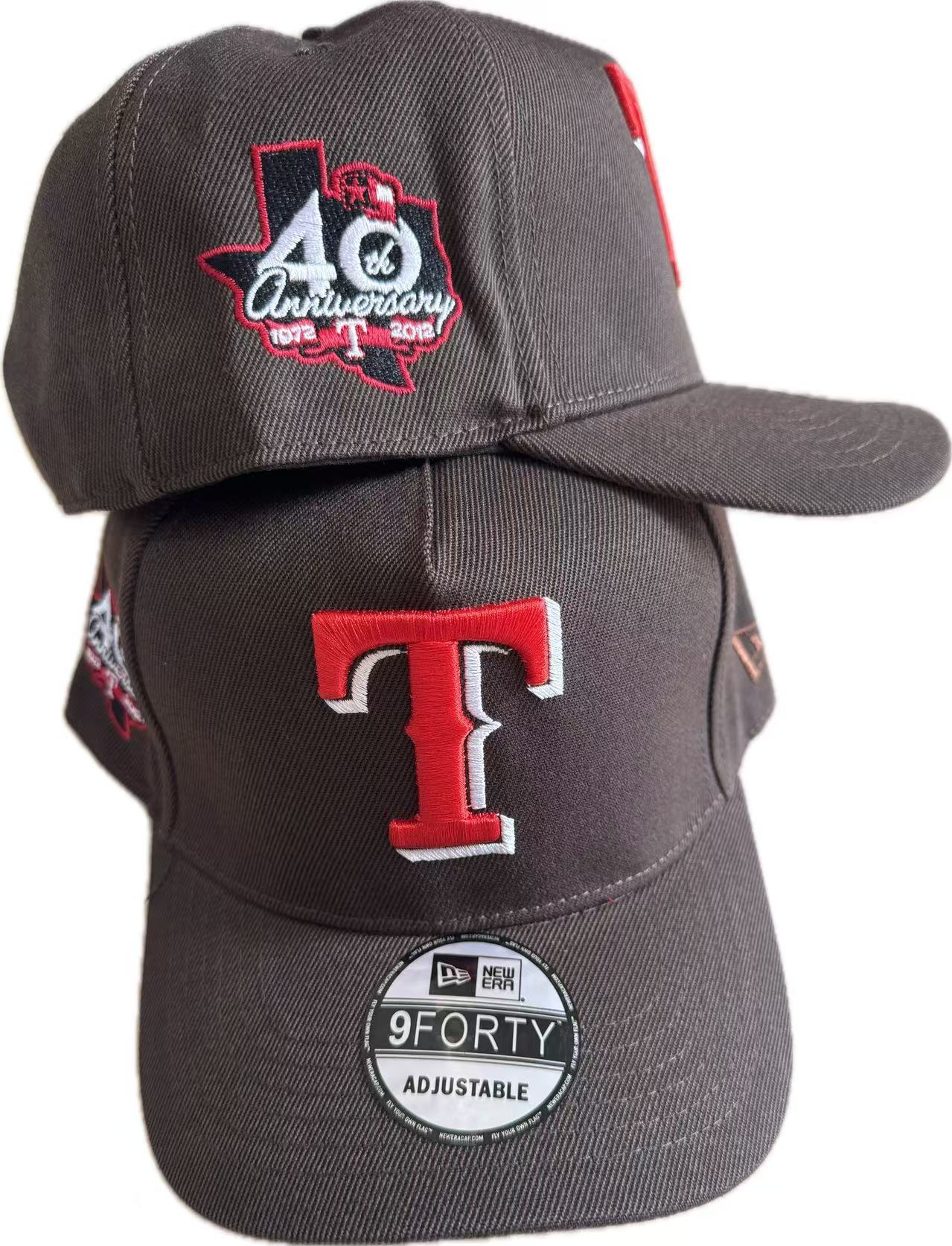 Texas Rangers Dark Gray/Red Texas Rangers 40th Anniversary 1972-2012 9FORTY Adjustable