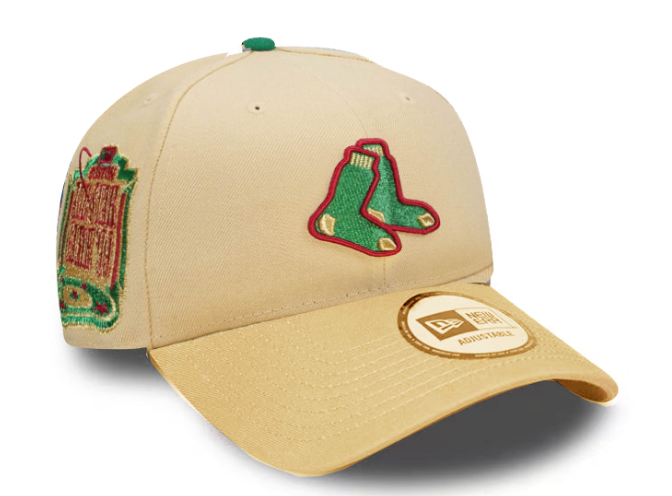 Boston Red Sox Beige/Gold Edition Commemorative Boston Red Sox 9FORTY Adjustable