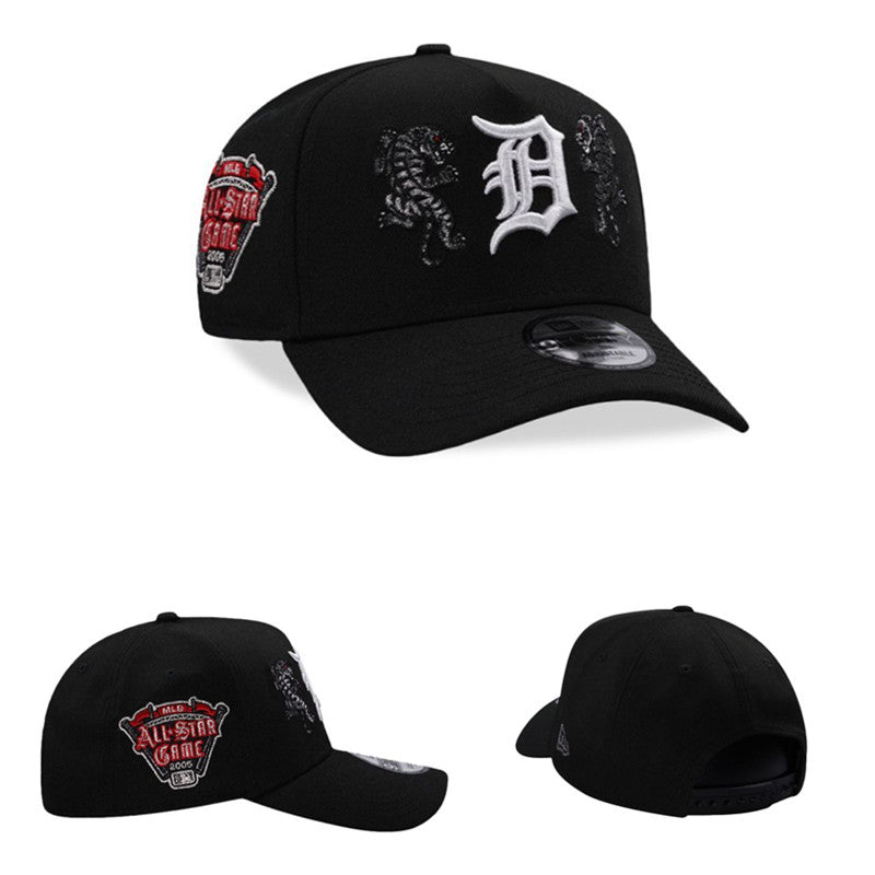 Detroit Tigers Black/White MLB All-Star Game 2005 9FORTY Adjustable