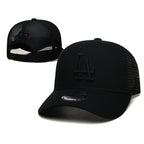 Los Angeles Dodgers Black Tonal Mesh Trucker Cap