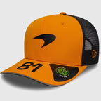 McLaren Oscar Piastri 81 Orange Black Trucker Cap