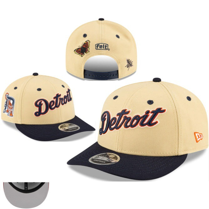 Detroit Tigers Cream Navy Script