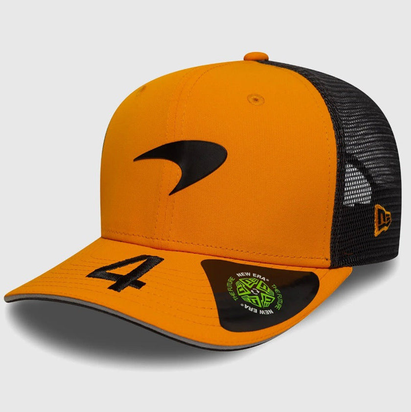 McLaren Lando Norris 4 Orange Black Trucker Cap