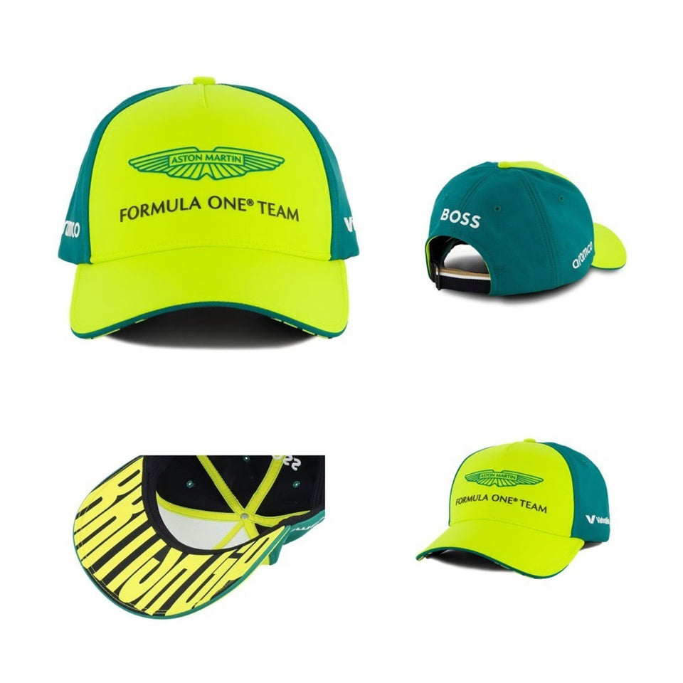 Aston Martin Aramco Yellow Green Cap