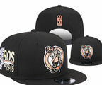 Boston Celtics Black Flat Brim Cap