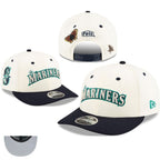 Seattle Mariners White Navy Embroidered Flat Brim Cap