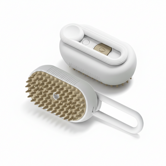 3-in-1 Steam Pet Grooming Brush – Hair Remover Comb for Cats & Dogs with Steamy Mist Technology