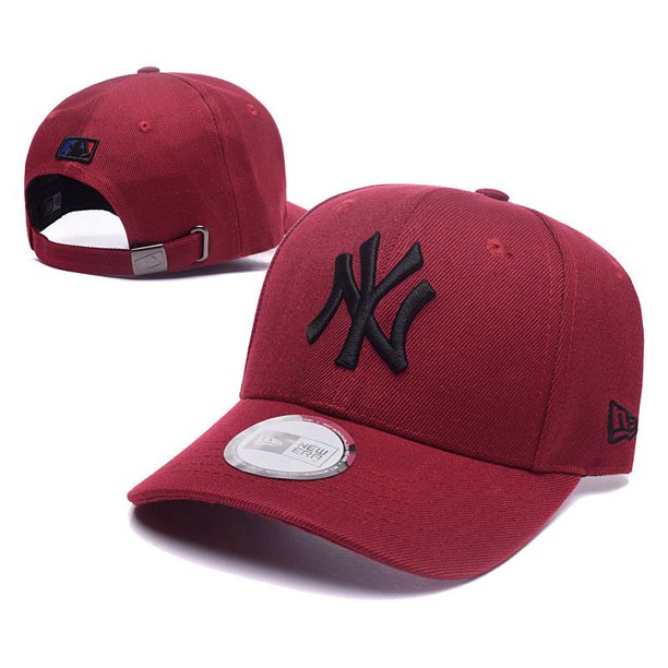 New York Yankees Burgundy Tonal Logo Adjustable Cap