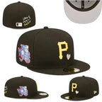 Pittsburgh Pirates Olive Flat Brim Cap