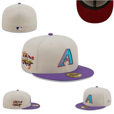 Arizona Diamondbacks Cream Purple Flat Brim Cap