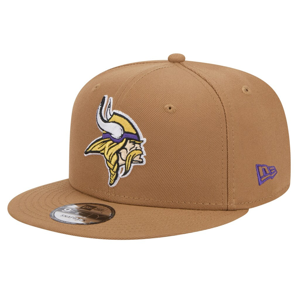 Brown Minnesota Vikings Color Pack Side Patch 9FIFTY Snapback Hat